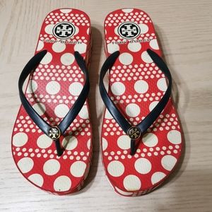 Tory Burch Thandie Wedge Platform Flip Flops